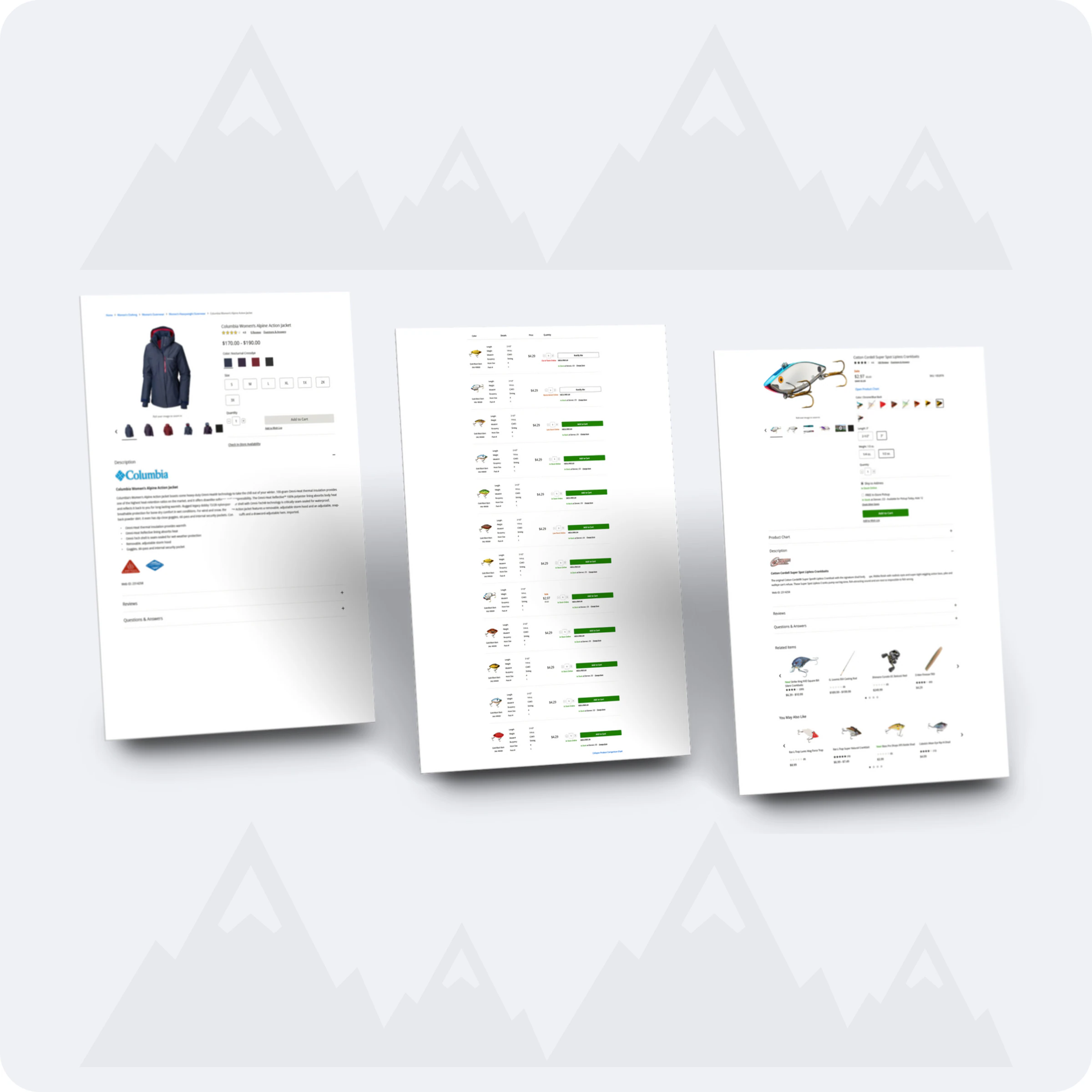 Redesigned product details pages on desktop and mobile