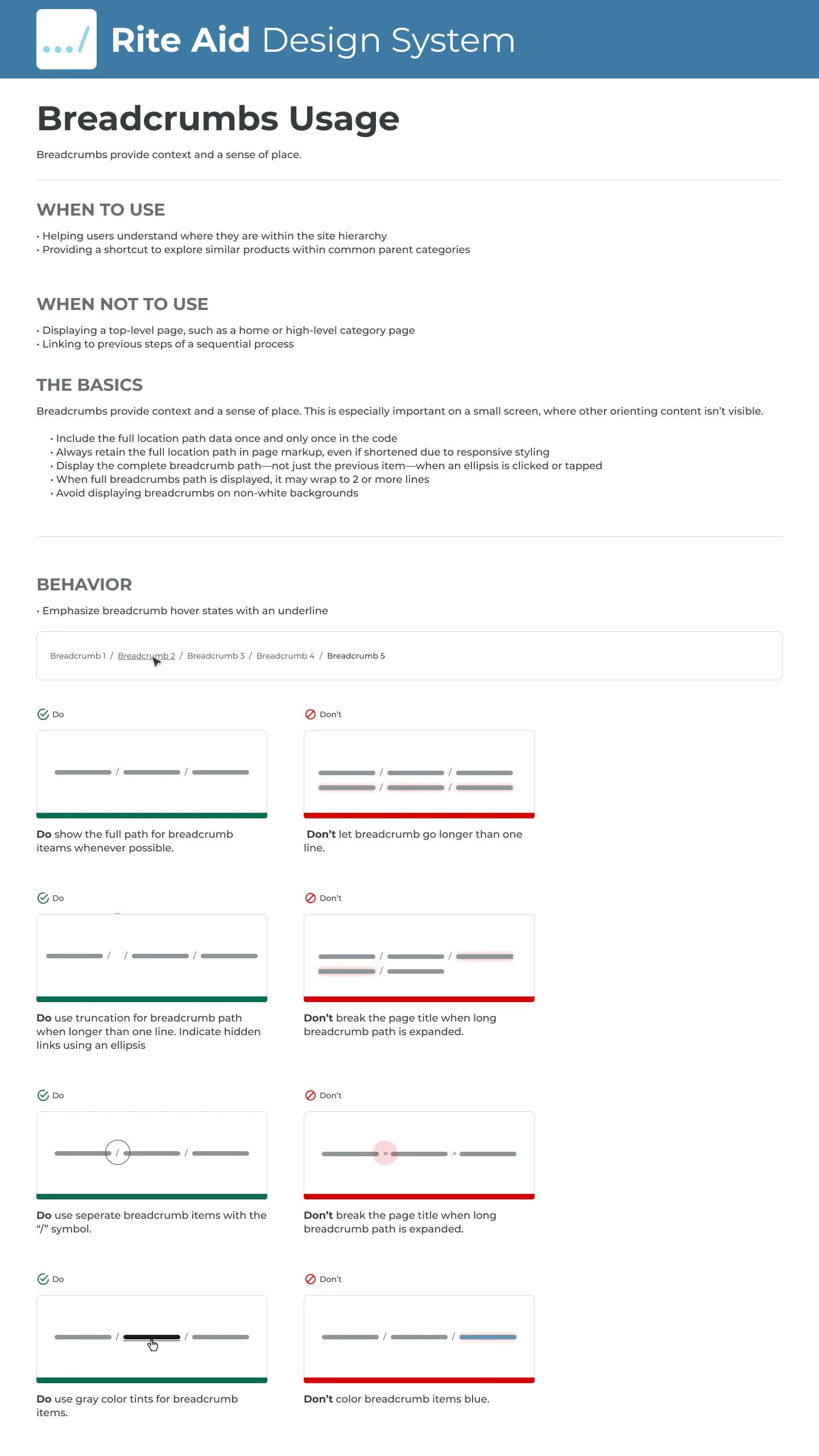 Selection controls