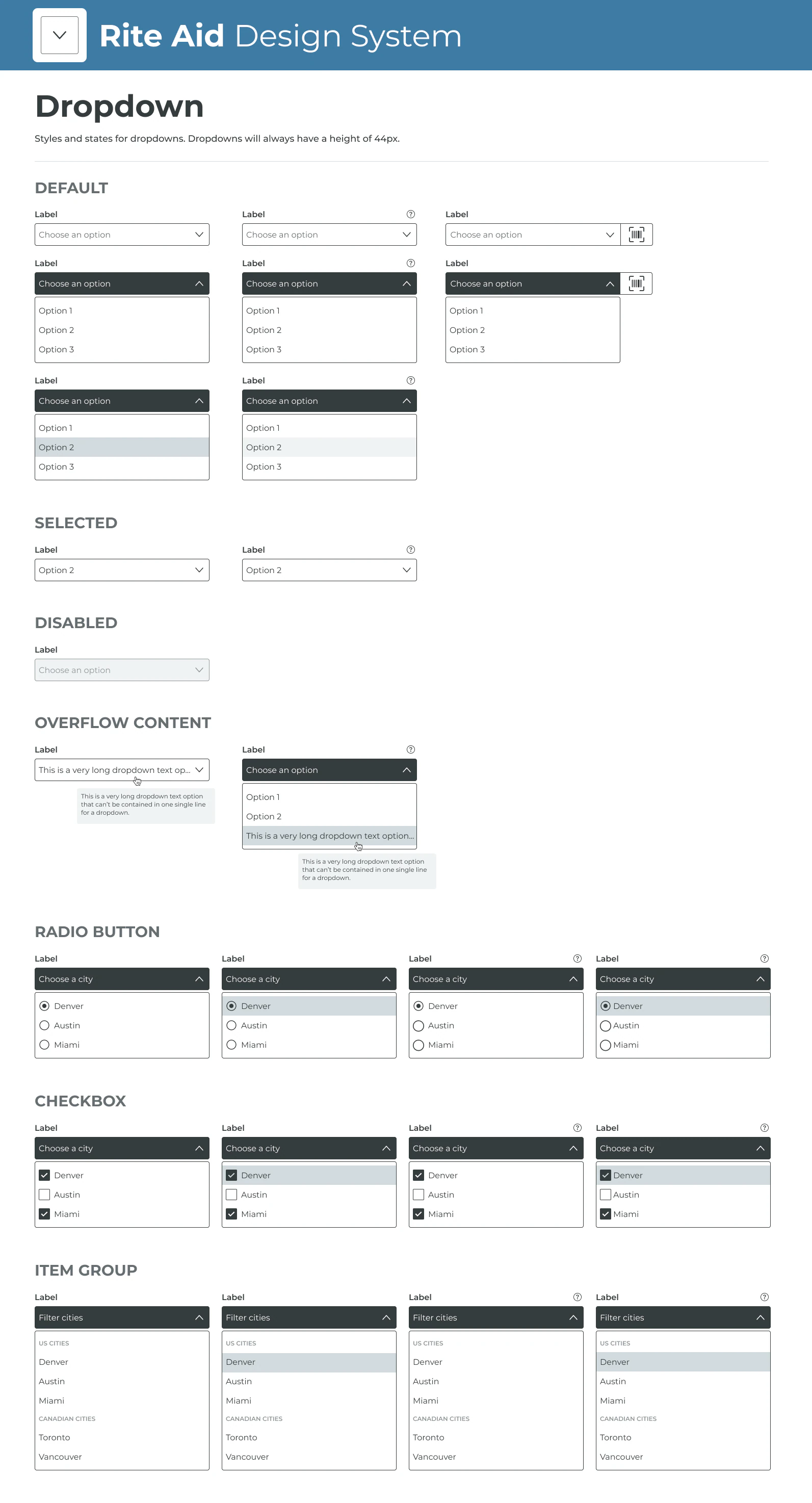 Form components